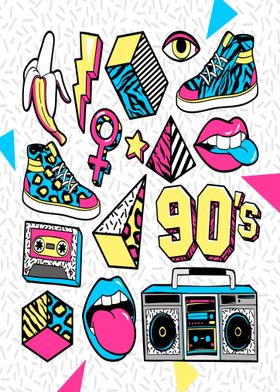 90s Retro Art