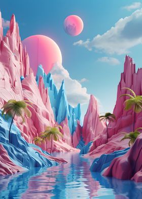 Fantastic Surreal Landscap