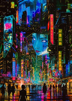 Japan Night Cyberpunk