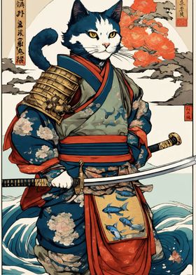 Cat Samurai Japanese