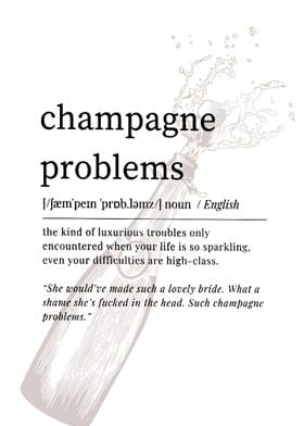 Champagne Problems Bar Car