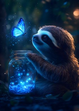 Glowing Butterfly Sloth