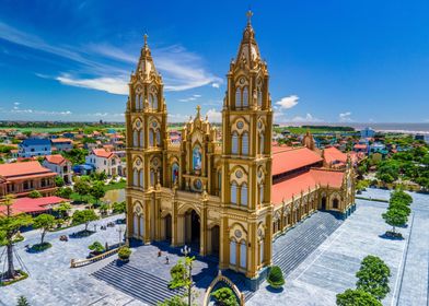 Golden church of Xuongdien