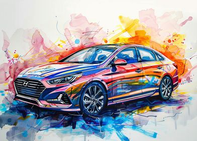 My Hyundai Sonata acrylic