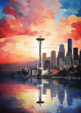 Seattle Oil Painting