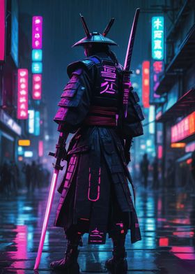 Samurai Cyberpunk Japanese