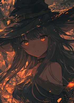 Anime Halloween Witch