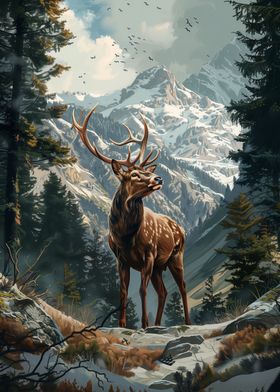 A Deer in the Forest