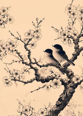 Japanese Art Birds