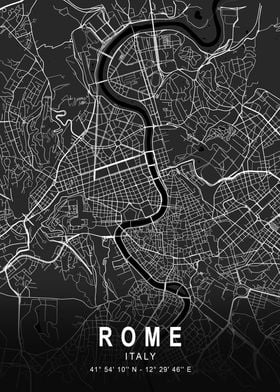 Rome Dark Map