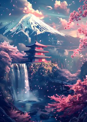 Cherry Blossom Japan Art