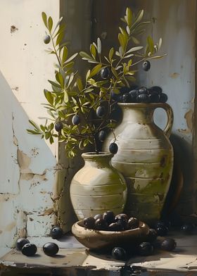 Rustic Olive Still Life