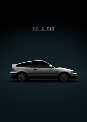  1991 Honda CRX SiR White