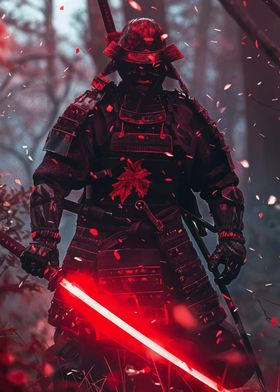 samurai japan ninja neon