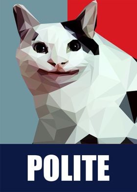 polite cat meme