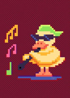 Duck Playing Oboe Music