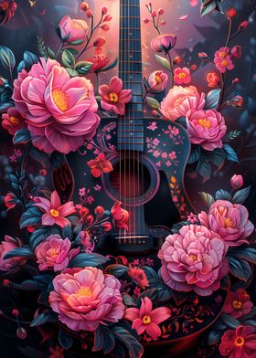 Floral Guitar