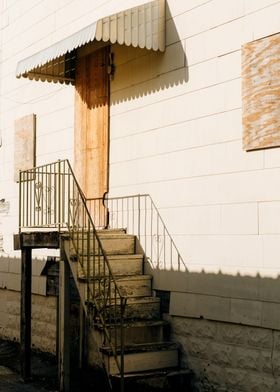 a set of stairs leading up