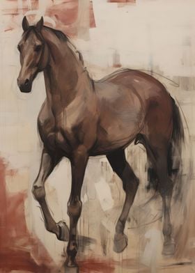 Vintage Brown Horse