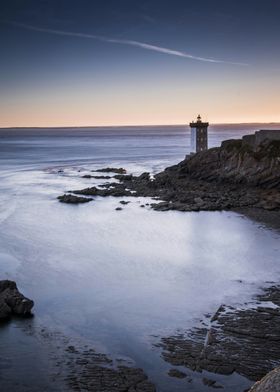 lighthouse near body