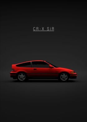 1991 Honda CRX SiR  Red