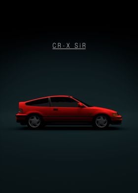 1991 Honda CRX SiR Red