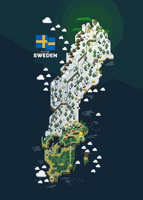 maps of sweden