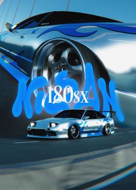 180sx Viral Trend Poster