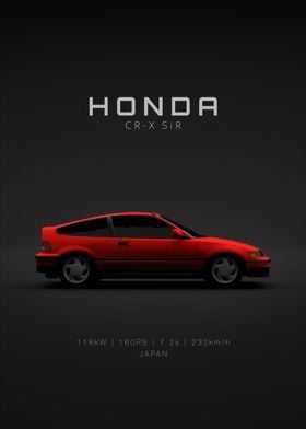 Honda CRX SiR Red Specs 