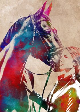 Horse Rider sport art