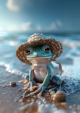 Frog at the beach