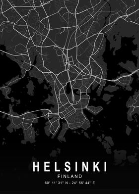 Helsinki Dark Map