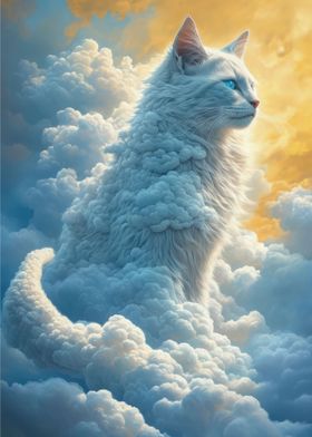 Majestic White Cat