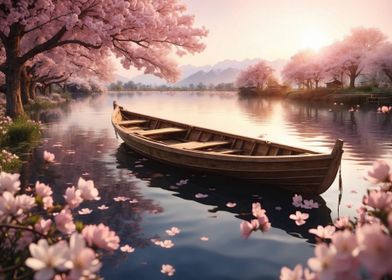 Boat at Lake Cherry Tree