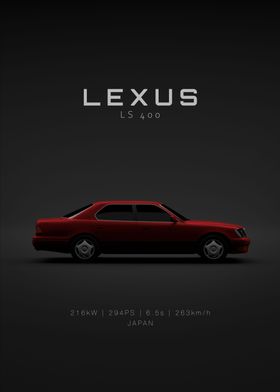 Lexus LS 400 Red Specs