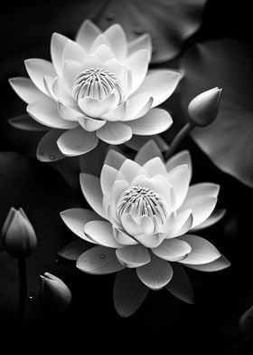 Lotus Black and White