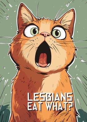 Lesbians Eat What CatShock