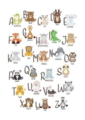 Animal Alphabet Kids Room