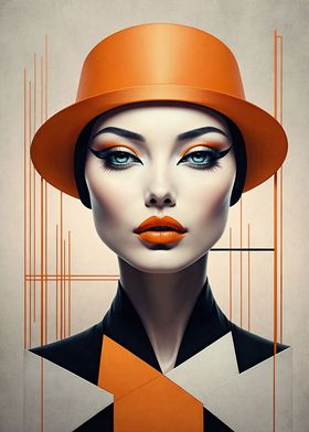 Bauhaus Beauty in Orange