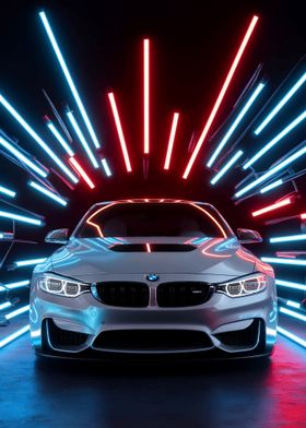 Neon Drive BMW