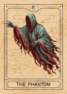 Halloween Ghost Tarot Card