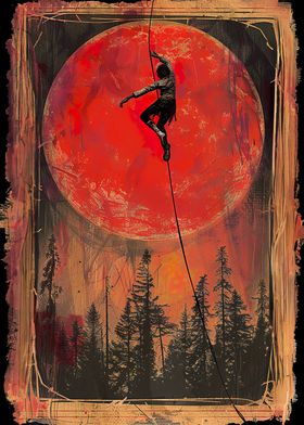 Man in the red Moon