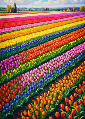 Tulip fields of Holland