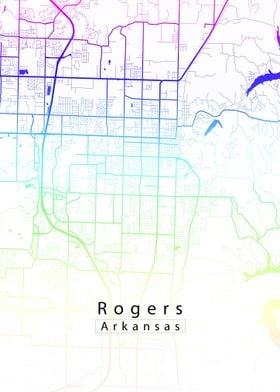 Rogers Arkansas Map