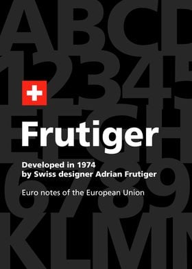 Frutiger font 1974