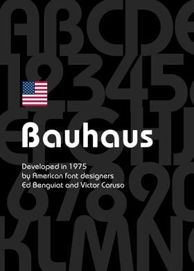 Bauhaus font 1975