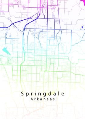 Springdale Arkansas Map