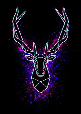 Deer Polygon Art