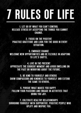 7 rules of life