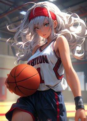 Cute Basketball Girl